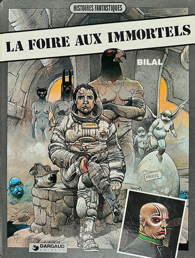 Couverture de la BD La Foire aux Immortels d'Enki Bilal, tome 1 de la Trilogie Nikopol, &eacute;dition Dargaud